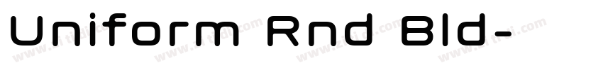 Uniform Rnd Bld字体转换